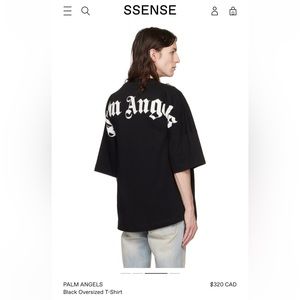 Palm Angels Black Oversized Shirt FIRM